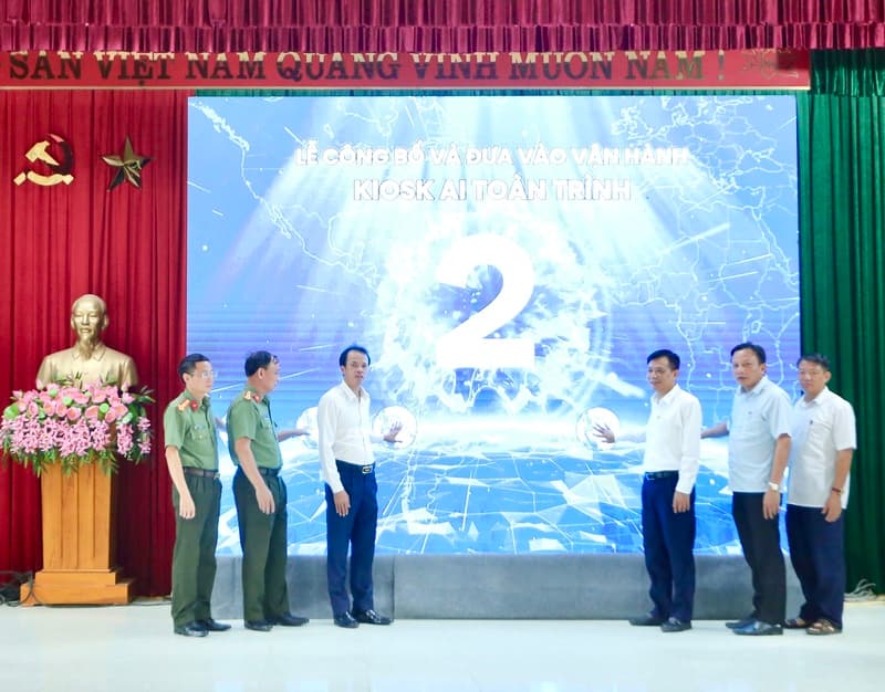 Thanh Hóa: Ra mắt Kiosk AI toàn trình phục vụ người dân